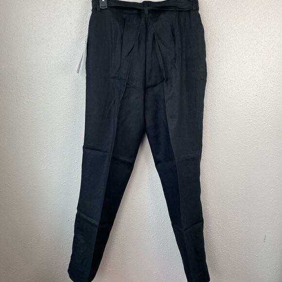 NWT Jones New York Black Linen Slack Pants Size 10 - Picture 5 of 5